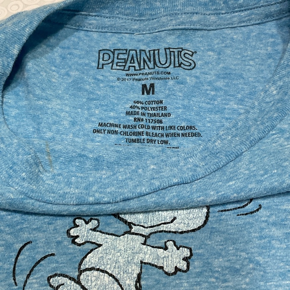 Peanuts Blue T-Shirt House Party - Picture 4 of 4